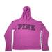 Pink Victoria's Secret Tops | Pink By Victoria's Secret Women’s Pink Hooded Pullover Sweatshirt Size S | Color: Pink | Size: S