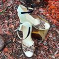 Nine West Shoes | Nine West Ladies 9.5 Cheetah Espadrilles Sandals | Color: Black/Cream | Size: 9.5