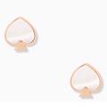 Kate Spade Jewelry | Kate Spade “Spade” Stud Earrings | Color: Pink/White | Size: Os