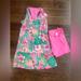 Lilly Pulitzer Dresses | Nwt Lilly Pulitzer- Upf 50 Luxletic Anaia Active Dress. Size M | Color: Green/Pink | Size: M