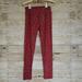 Lularoe Pants & Jumpsuits | Nwt Os One Size Lularoe Legging - Turquoise Blue Circle Designs On Red | Color: Blue/Red | Size: 0 To 10