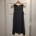 Madewell Dresses | Madewell Sleeveless Black And White Striped Trapeze Dress | Color: Black/White | Size: Xs