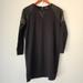 Madewell Dresses | Madewell, Women's Mini Dress, Long Sleeve, Size S, Gold Black Color, Elegant. | Color: Black/Gold | Size: S