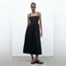 Zara Dresses | Nwt Zara Black Point Dress | Color: Black/White | Size: Xs