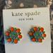 Kate Spade Jewelry | Kate Spade Flower Earrings | Color: Blue/Orange | Size: Os