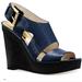 Michael Kors Shoes | Michael Kors Carla Platform Wedge | Color: Blue | Size: 5