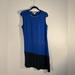 Michael Kors Dresses | Michael Kors Sleeveless Black & Blue Dress Silver Neckline & Asymmetrical Bottom | Color: Black/Blue | Size: M