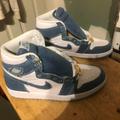 Nike Shoes | Air Jordan 1 Retro High Og 'Denim' Women 11.5 Men's 10 | Color: Blue | Size: 11.5