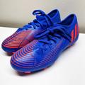 Adidas Shoes | New Adidas Men's Predator Edge .3 Fg Sapphire Edge Soccer Cleats Shoes Size 5.5 | Color: Blue/Red | Size: Various