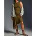 Anthropologie Dresses | Nwot Daily Practice Anthropologie Sleeveless Side-Ruched Dress Olive Drab - 3x | Color: Green | Size: 3x