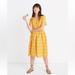 Madewell Dresses | Madewell Eyelet Scalloped Dress | Color: Gold/Yellow | Size: 6