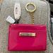 Victoria's Secret Accessories | Nwt - Victoria's Secret Keychain Coin Pouch & Card Holder In Pink Patent Leather | Color: Black | Size: Os
