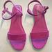 J. Crew Shoes | Nwt J Crew Factory Pink Faux Suede Sandals 9 | Color: Gold/Pink | Size: 9