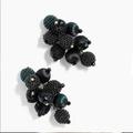 J. Crew Jewelry | J. Crew Cluster Statement Earrings In Deep Alpine | Color: Black/Green | Size: Os