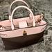 Michael Kors Bags | Michael Kors Large Gramercy Powder Blush Satchel | Color: Brown/Pink | Size: Os