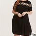 Torrid Dresses | Mini Challis Trapeze Dress Black 1x Torrid | Color: Black | Size: 1x