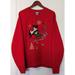Disney Sweaters | Disney Store Mickey And Minnie Red Christmas Sweatshirt Women’s 2xl Knit Vintage | Color: Gold/Red | Size: Xxl
