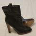Nine West Shoes | Nine West Black Leather Ankle Boots High Heel Boots Sz 8.5 | Color: Black | Size: 8.5