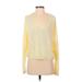 Mi ami Pullover Sweater: Yellow Color Block Tops - Women's Size Small