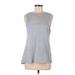 UNIQUELY Lorna Jane Active Tank Top: Gray Color Block Activewear - Women's Size Medium