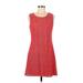 Ruby Rox Casual Dress - A-Line: Red Jacquard Dresses - Women's Size 9