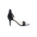 BP. Heels: Slip On Stilleto Cocktail Party Black Solid Shoes - Women's Size 10 - Open Toe