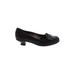 Gabor Heels: Pumps Chunky Heel Classic Black Print Shoes - Women's Size 4 1/2 - Round Toe