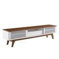 "Render 70"" TV Stand - East End Imports EEI-3305-WAL-WHI"