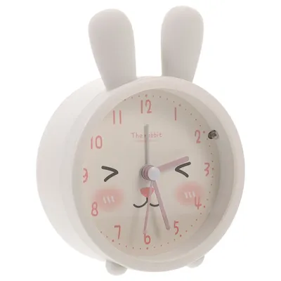 Uhr Alarm Licht Kinder Nacht Bunny Reise Niedlichen Tisch Schreibtisch Kätzchen Uhren Regenbogen