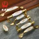 KAK Oro Fiore di Ceramica Cabinet Maniglie In Lega di Zinco Del Cassetto manopole Armadio Maniglie Delle Porte di Modo Europeo Mobili Maniglia Ferramenteria E Attrezzi