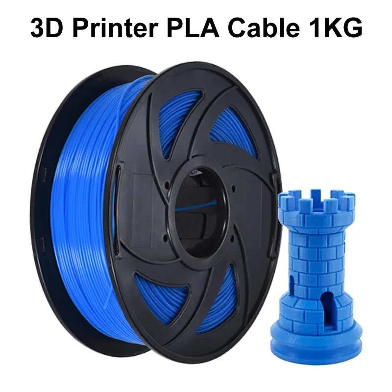1 kg Farb-3D-Drucker Pla-Kabel 1,75 mm Druckerfilament 3D-Druckkabel 3D-Drucker-Zubehör 3D-Drucker einfach zu bedrucken Image