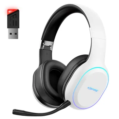KOFIRE UG-05 2,4 GHz/Wireless Bluetooth Gaming Headset für PC, dynamische EQ Ultra-Low Latency, 30 Stunden Spielzeit mit Mikrofon Image
