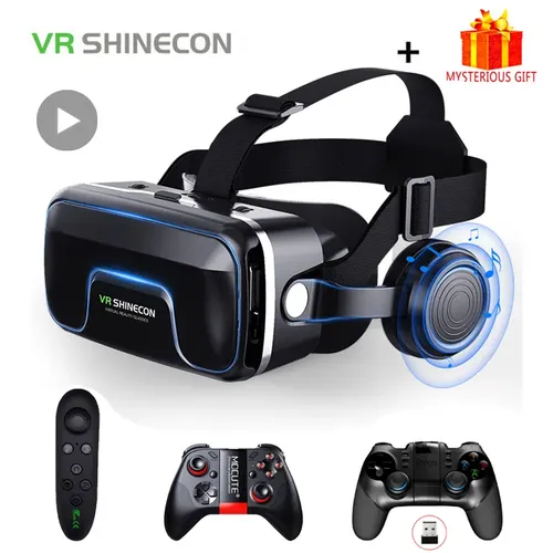 Vr shine con 10 0 Helm 3D-Brille Virtual Reality Casque für Smartphone Smartphone Brille Headset