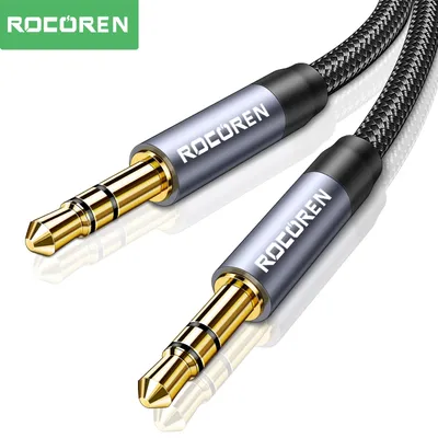 Rocoren 3,5 mm Klinke Audiokabel Jack 3,5 mm Stecker auf Stecker Audio Aux Kabel für Telefon Image