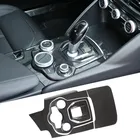 ABS In Fibra di Carbonio Console Centrale Del Cambio Pannello Telaio di Copertura Trim Adesivi Per Alfa Romeo Giulia 2017-2019 Accessori Interni