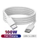 Cavo PD di ricarica rapida da USB-C a USB-C da 100 W per iPhone 15 Pro Max iPad Air 5 MacBook Huawei