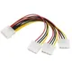 Cavi di alimentazione IDE a 4 pin di alta qualità HY1578 Cavo adattatore splitter di alimentazione Molex maschio a 3 porte Molex IDE femmina