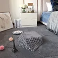 12 stücke Plüsch Puzzle Schaum Boden matte kreative Mode Teppich quadratische ineinandergreifende