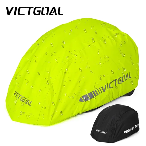 VICTGOAL Wasserdichte reflektierende Abdeckung für Fahrradhelm Regenfester Fahrradhelm Regenschutz