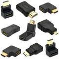 Adattatore compatibile HDMI 90 convertitore maschio-femmina ad angolo retto da 270 gradi connettore 4K HD Mini / Micro HDMI-Extender compatibile
