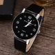 Reloj Frauen schwarz heiß Verkauf Lederband Edelstahl analoge Quarz Armbanduhr Dame weibliche
