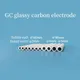 Japanischen GC glas carbon elektrode 1/2/3/4/5mm glas carbon hilfs geändert disk elektrode können in