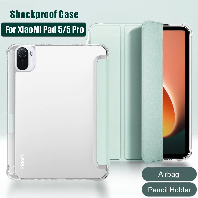 Con custodia portapenne per Redmi Pad SE 11 Redmi pad 2 pro 12.1 11 K pad 8.8 Smart Cover Xiaomi mipad 5 6 pro 11 6s 12.4 8 pro 11.2 7 pro 11.2 Funda