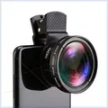 Kit obiettivo telefono 0,45x Super grandangolare 12,5x Obiettivo super macro Obiettivo esterno per fotocamera reflex HD per iPhone Xiaomi Samsung universale