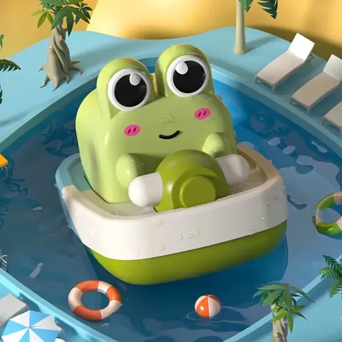 Frosch Bad Spielzeug mit Uhrwerk für Kinder Wind-Up Schwimmen Pool Badewanne Baby Bad Spielzeug