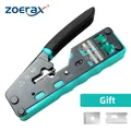 Zoerax rj45 crimp werkzeug ethernet crimper für cat6 cat5 cat5e rj45 steck verbinder und rj12 enden