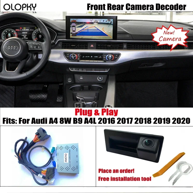 Rückfahrkamera für Audi A4 8W B9 A4L 2016 2017 2018 2019 2020 Originalbildschirm Plug and Play HD Vorne Rückansicht Bakcup Kamera Image
