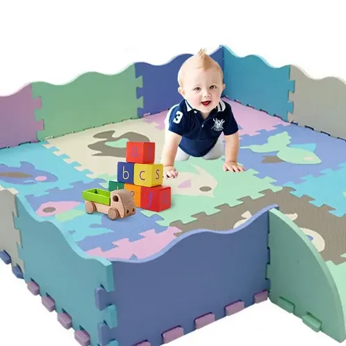 Baby Puzzle Spiel matte Zaun Kinder Lernspiel zeug Aktivität Pad Krabbeln für Kleinkinder weiche Eva