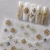 Reto Punk Totem Stern Liebe Herz Nail art Dekoration Aufkleber Gold Silber 3D Selbstklebende Maniküre Aufkleber Gestempelt Grenze Großhandel