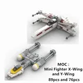 Moc Bausteine Space Wars Mini X-Wing Y-Wing Waffe Raumschiff Kämpfer Montage Ziegel Sammlung Kis